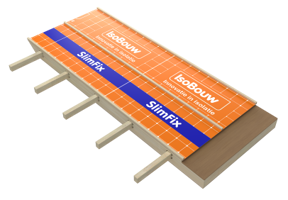 Packshot van een SlimFix XT dakelement met een kopgevel-overstekvoorziening en een gootverjonging.